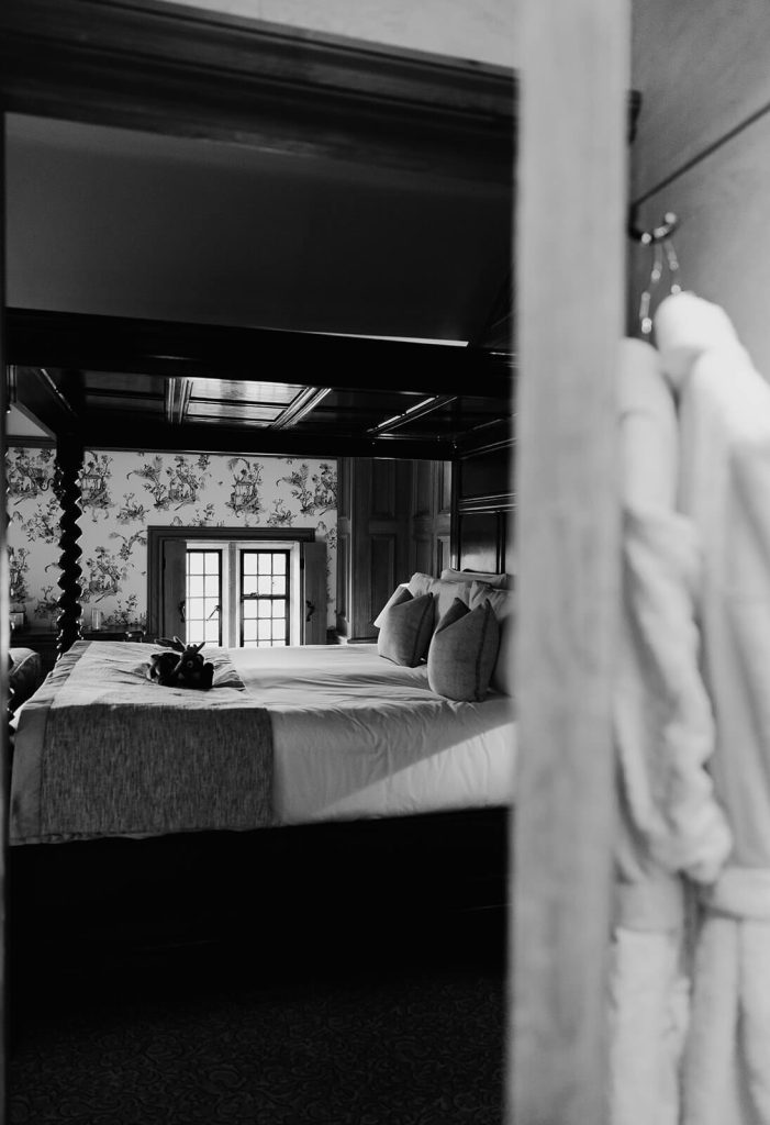 Pennyhill hotel room with bathroom