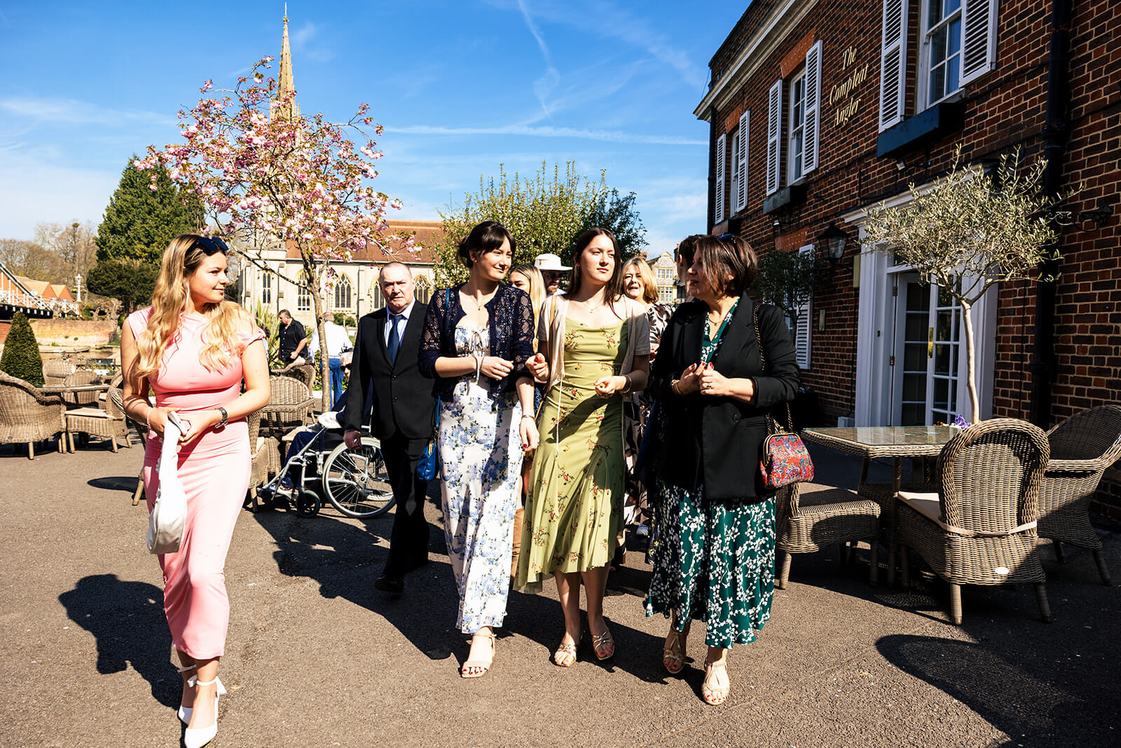 Wedding guests in Macdonald Compleat Angler