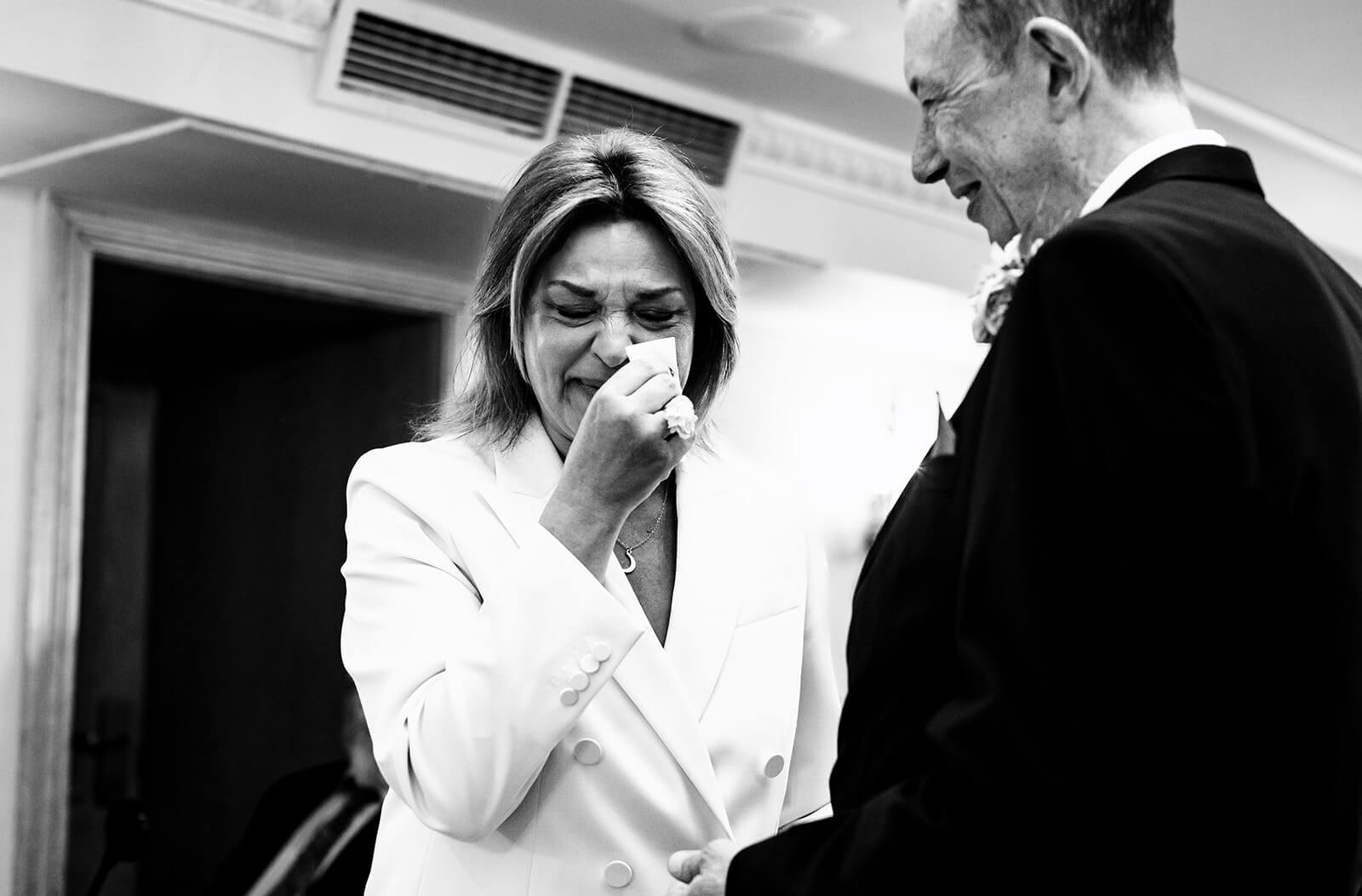 bride emotional at Macdonald Compleat Angler