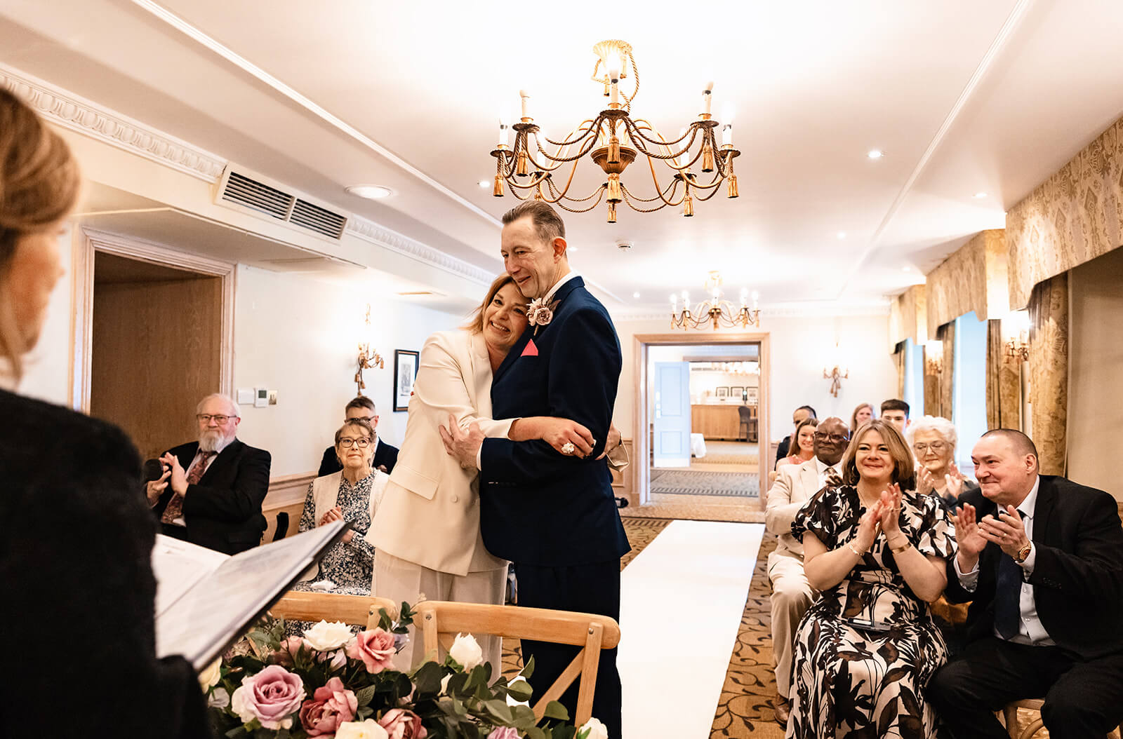 wedding ceremony at Macdonald Compleat Angler