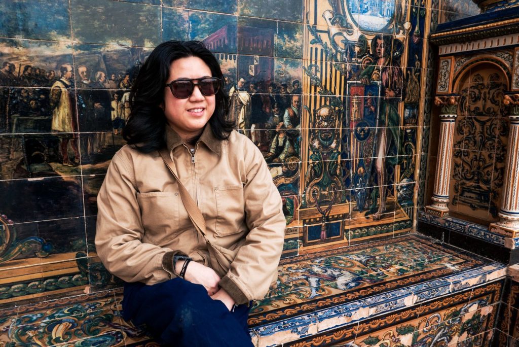 Krystel chilling in Seville
